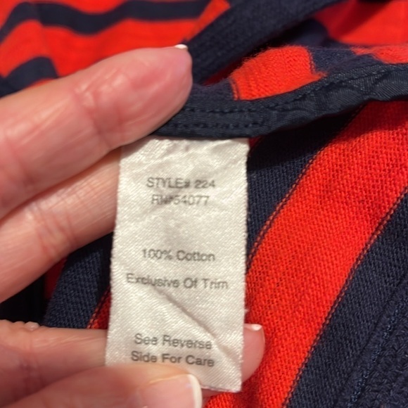 CAbi Au Revoir Yacht Club Red/Blue Striped Jacket Sz XS EUC - Picture 12 of 12